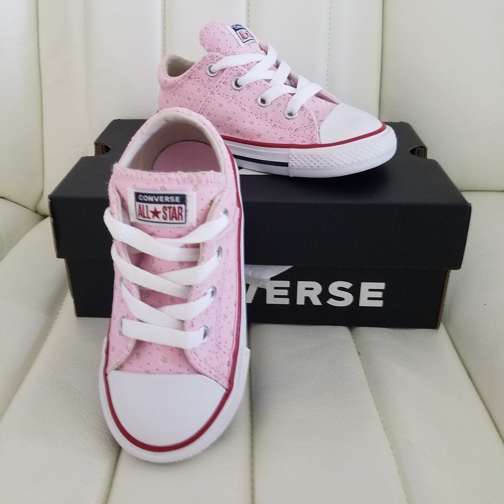 new pink converse size 8 girls
